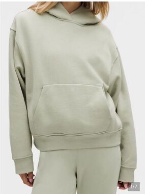 lululemon Fog Green steady state Pullover Hoodie